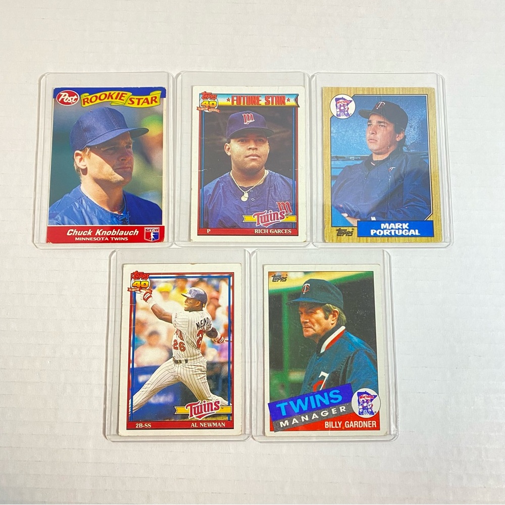 Twins Baseball Cards Lot of 5
